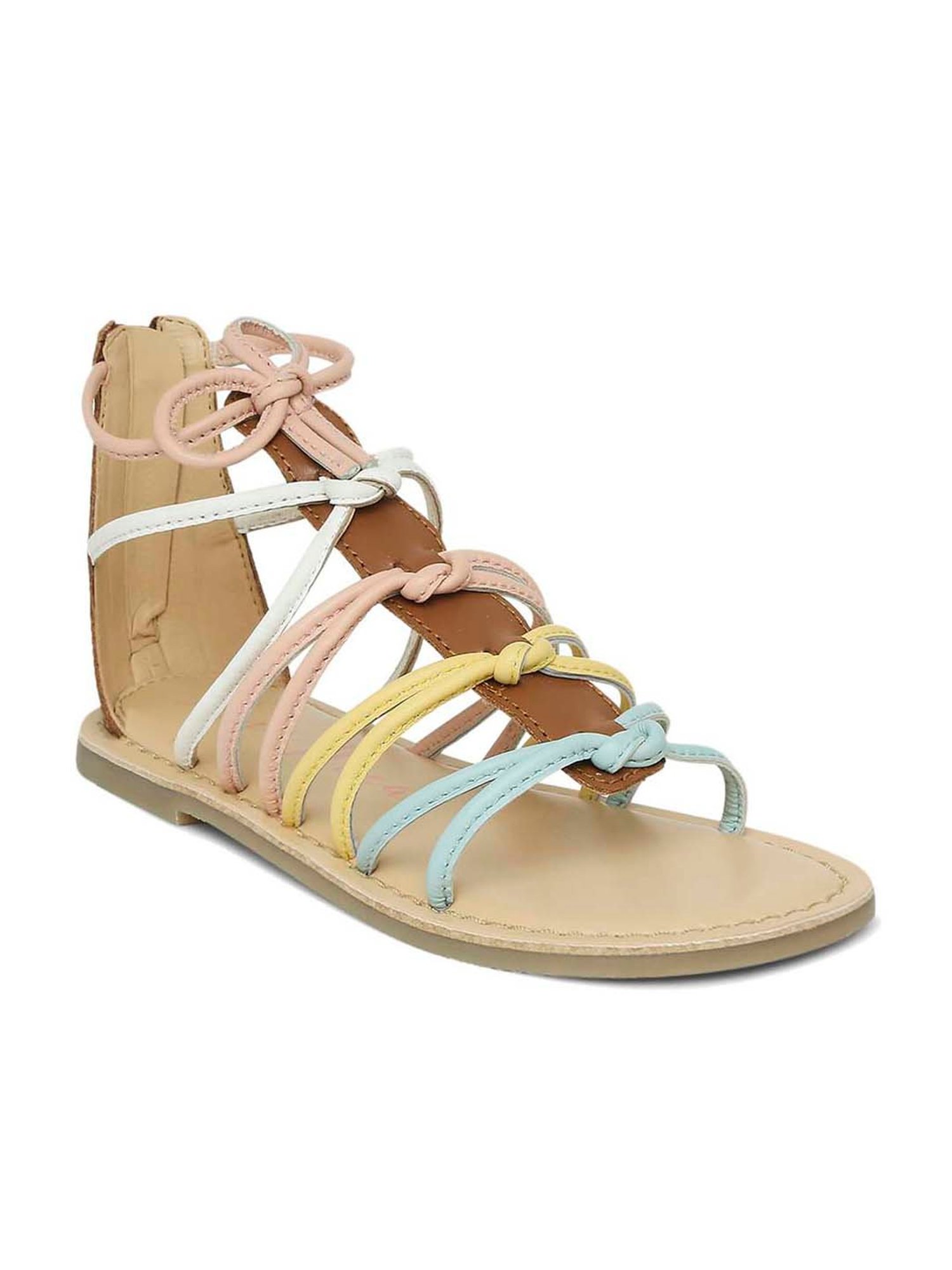 Aria Nica Kids Cognac Ankle Strap Sandals
