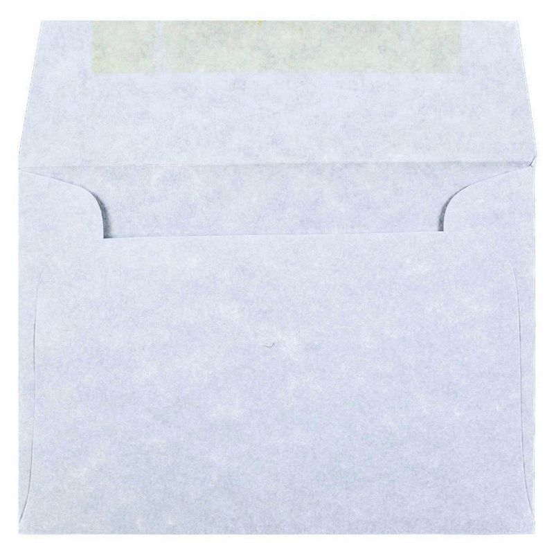 JAM Paper Envelopes 4Bar A1 50ct Parchment - Blue