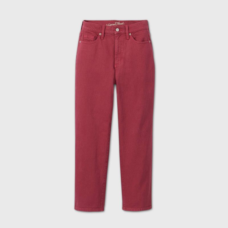Women's Super-High Rise-Rise Vintage Straight Cropped Jeans - Universal Thread™ Sweet Rose 00