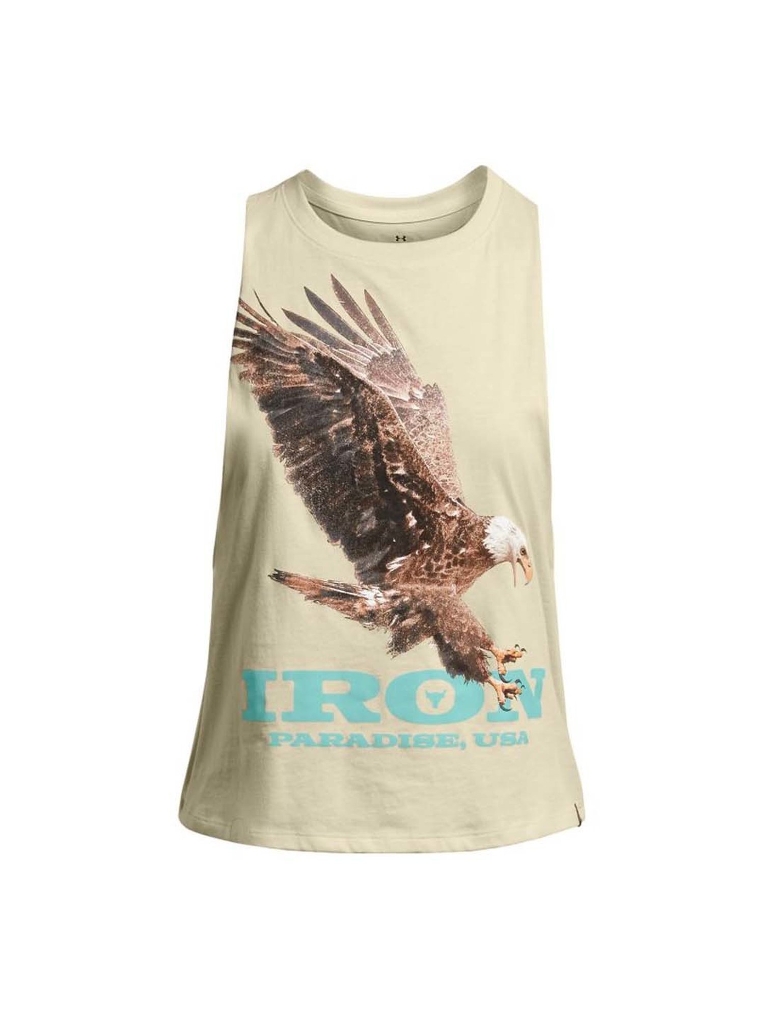 UNDER ARMOUR Cream Printed Sports Tank Top