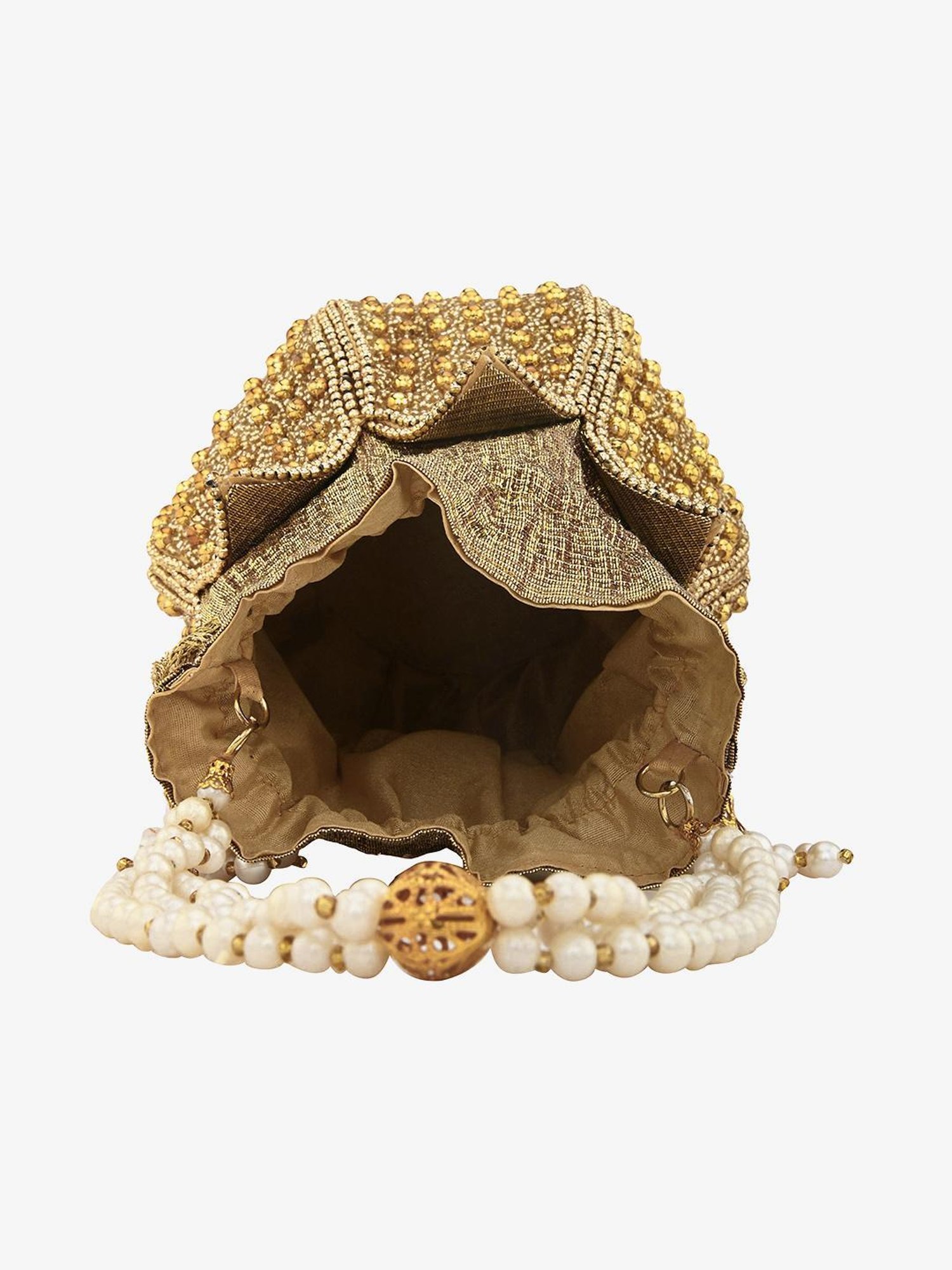 Gaurapakhi Golden Embellished Potli