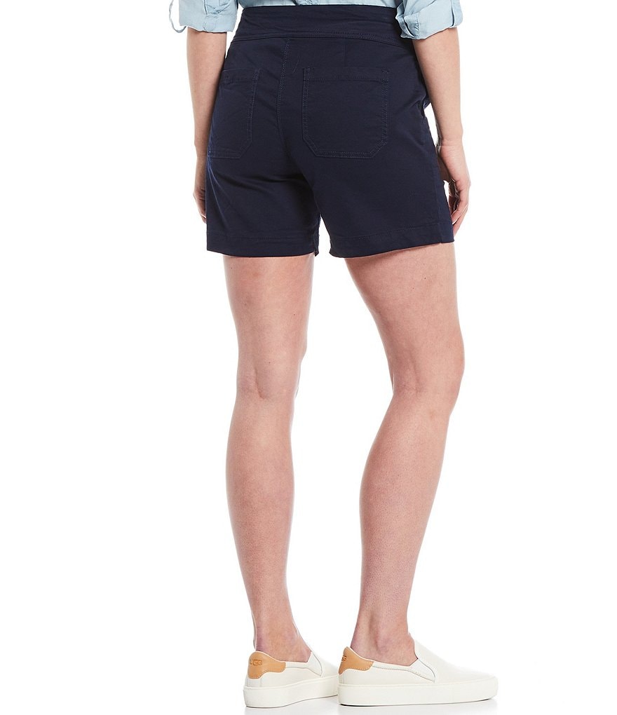 Allison Daley Petite Size True Navy Pull On Bermuda Shorts