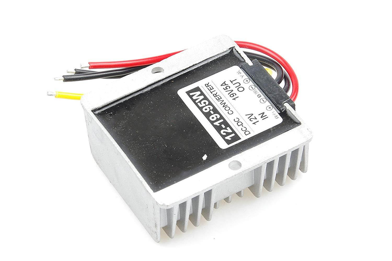 KNACRO DC 12V 10-17V Step-Up to DC 19V Weatherproof Power Supply Module Converter Regulator Transformer BOOSTER (DC 19V 5A 95W)