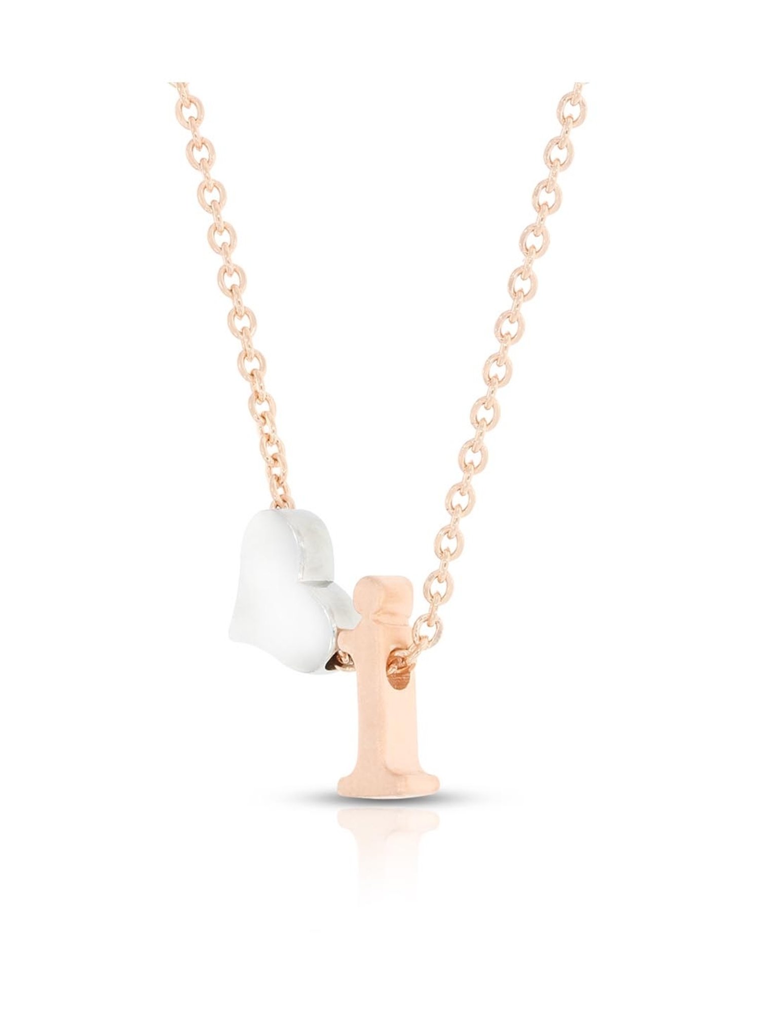 Anayra 92.5 Sterling Silver Initial Letter Charm Pendant without Chain for Women