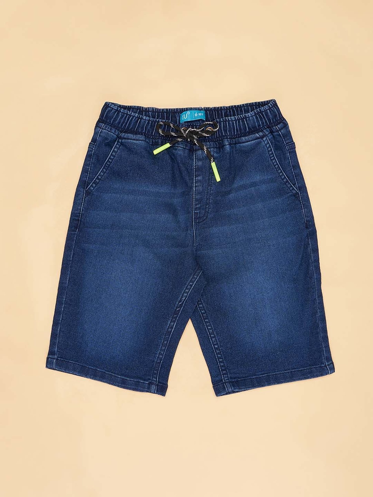 YU by Pantaloons Kids Blue Regular Fit Shorts