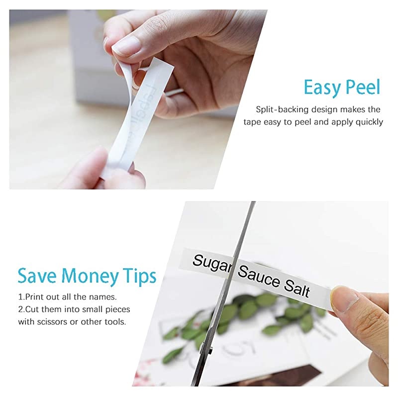 Compatible Label Tape Replacement for Brother M-K231S 12mm 0.47 M Tape M-231 M-K231 M231 MK231 Black on White for Brother P-Touch PT-M95 PT-70BM PT-45 PT-65 PT-90 More, 26.2 Ft (8m), 6-Pack