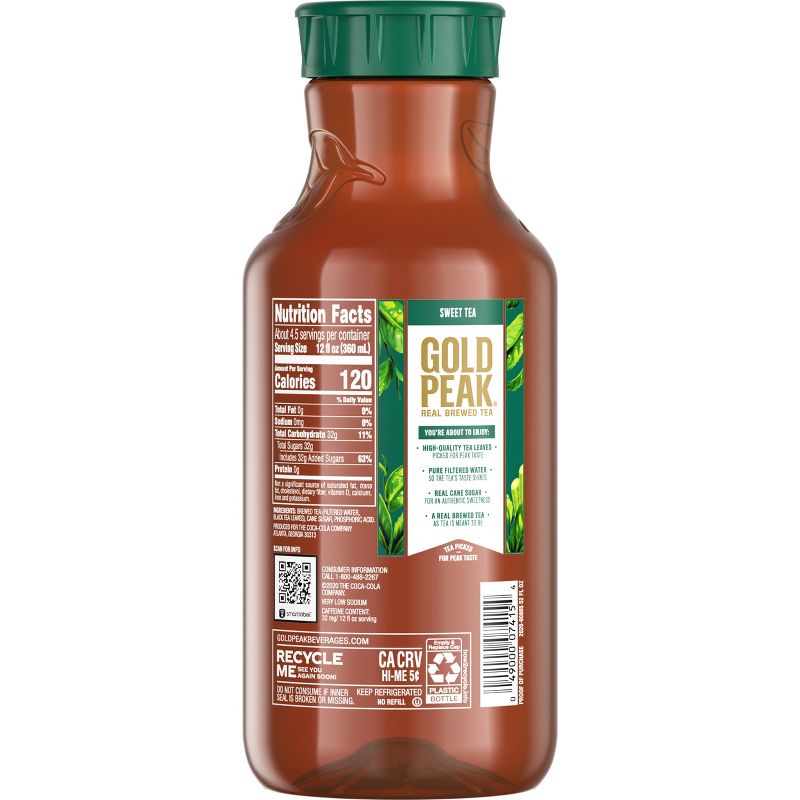 Gold Peak Sweetened Black Iced Tea Drink - 52 fl oz