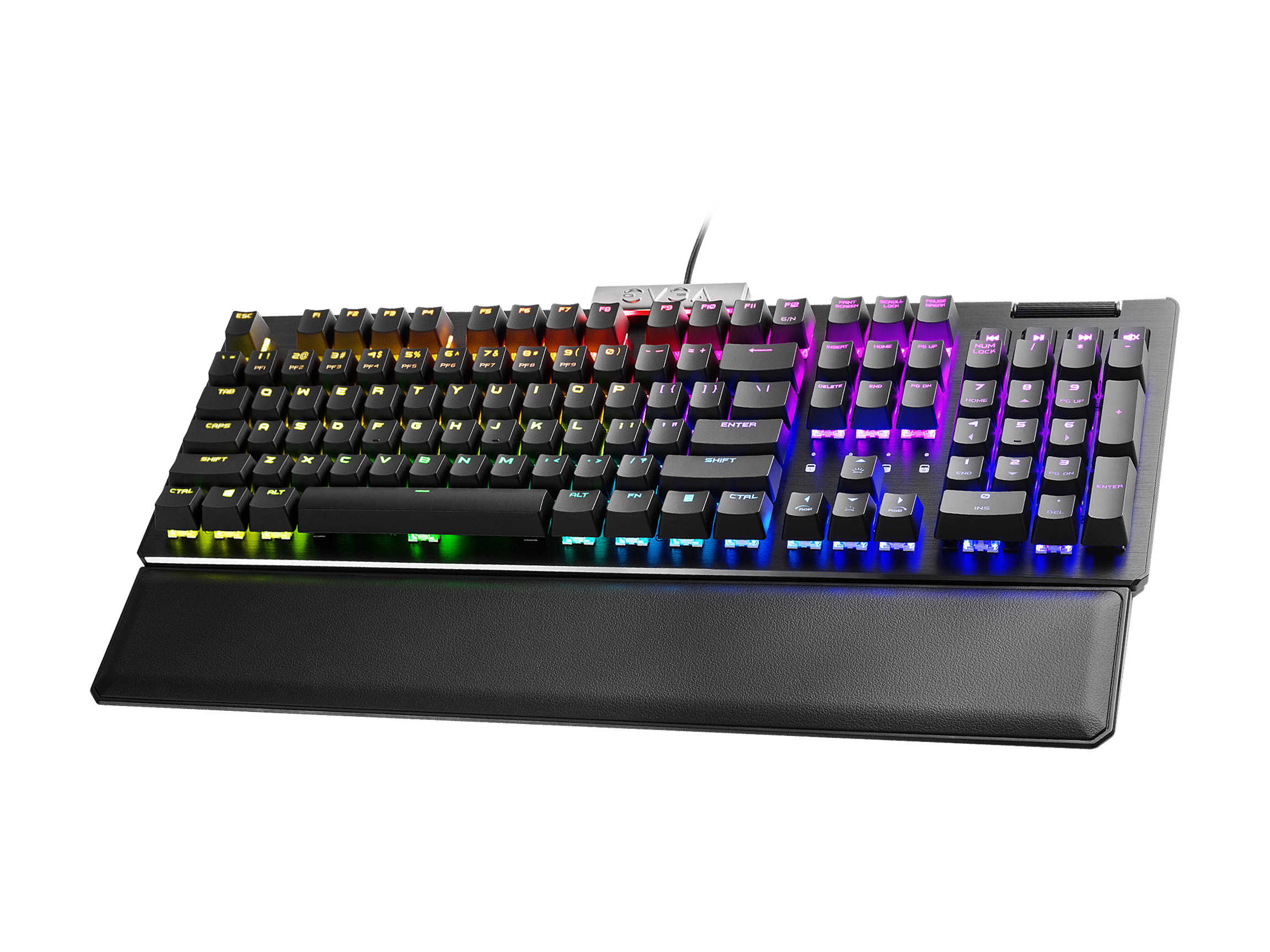 EVGA Z15 RGB Gaming Keyboard, RGB Backlit LED, Hotswapable Mechanical Kailh Speed Bronze Switches 822-W1-15US-KR (Clicky)