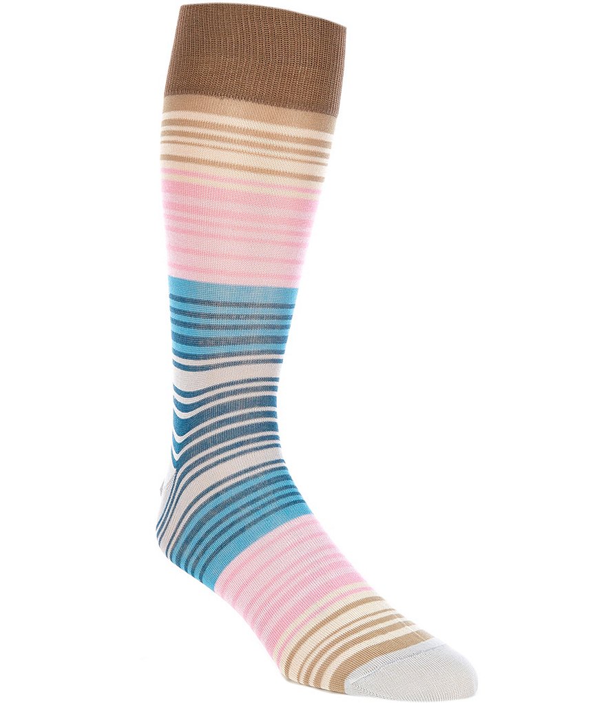 Johnston & Murphy Wool-Blend Ribbed Dress Socks