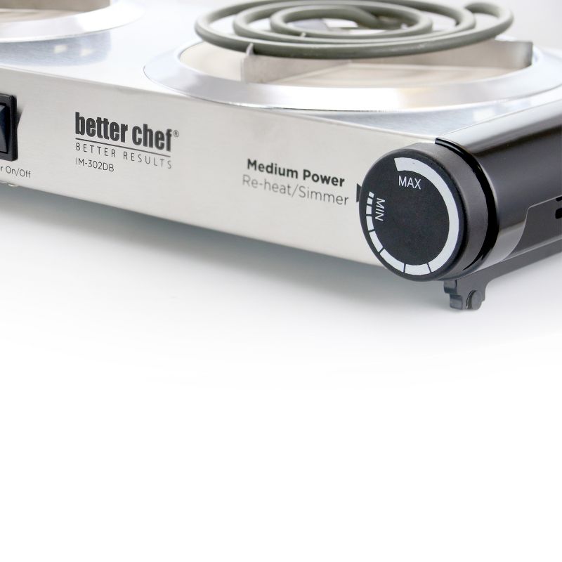 Better Chef IM-302DB Stainless Steel Dual Electric Burner