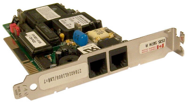 COM Port Zoom 14.4 ISA Fax Modem Card New VFPV32BIS Vertex VFI-REV1.410A