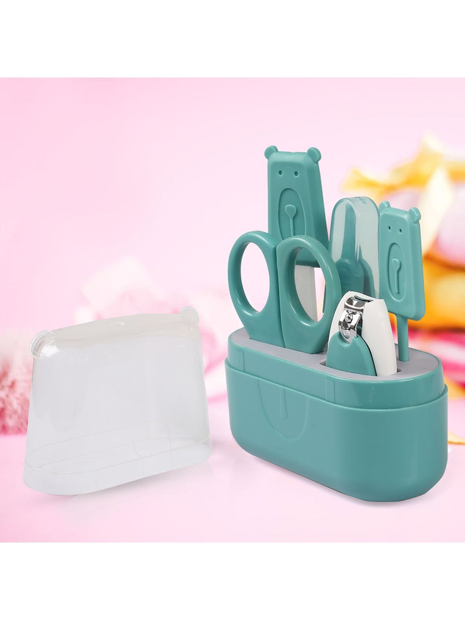 Baby Moo Teal Grooming Kit of 5 Pcs with a Nail Clipper