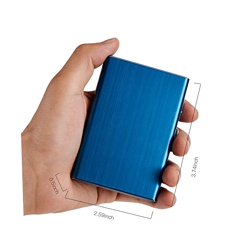 Credit Card Holder Metal Wallet Stainless Steel Credit Card Protector Case for Men or Women