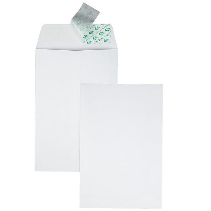 Quality Park Redi Strip Catalog Envelope #55 6 x 9 White 100/Box 44182