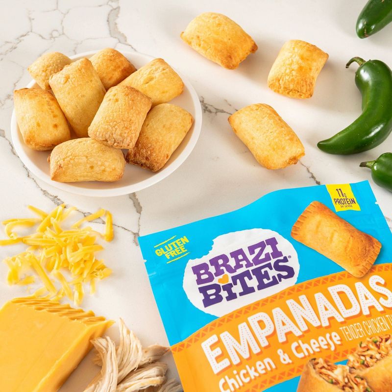 Brazi Bites Chicken & Cheese Frozen Empanadas - 10oz
