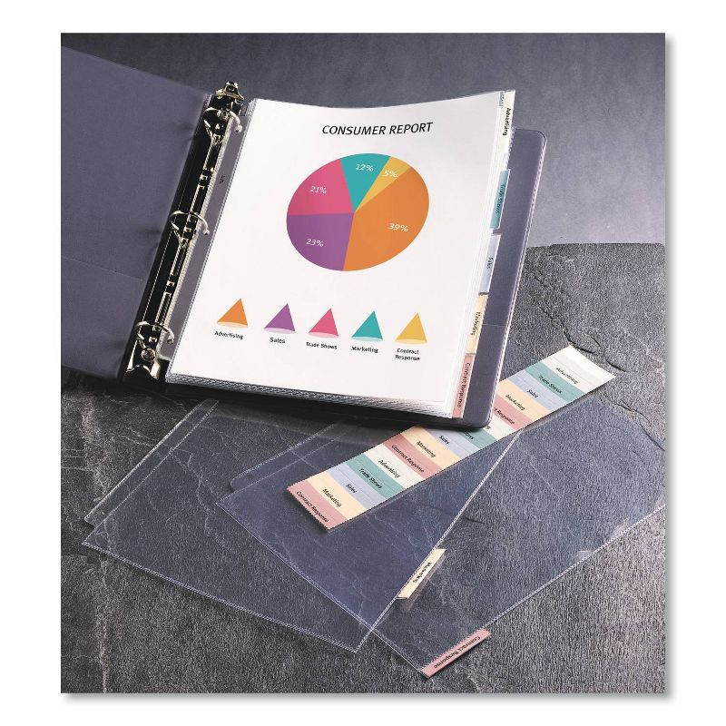 School Smart Polypropylene Heavyweight Reinforced Sheet Protector, Top Loading, Clear, pk of 100