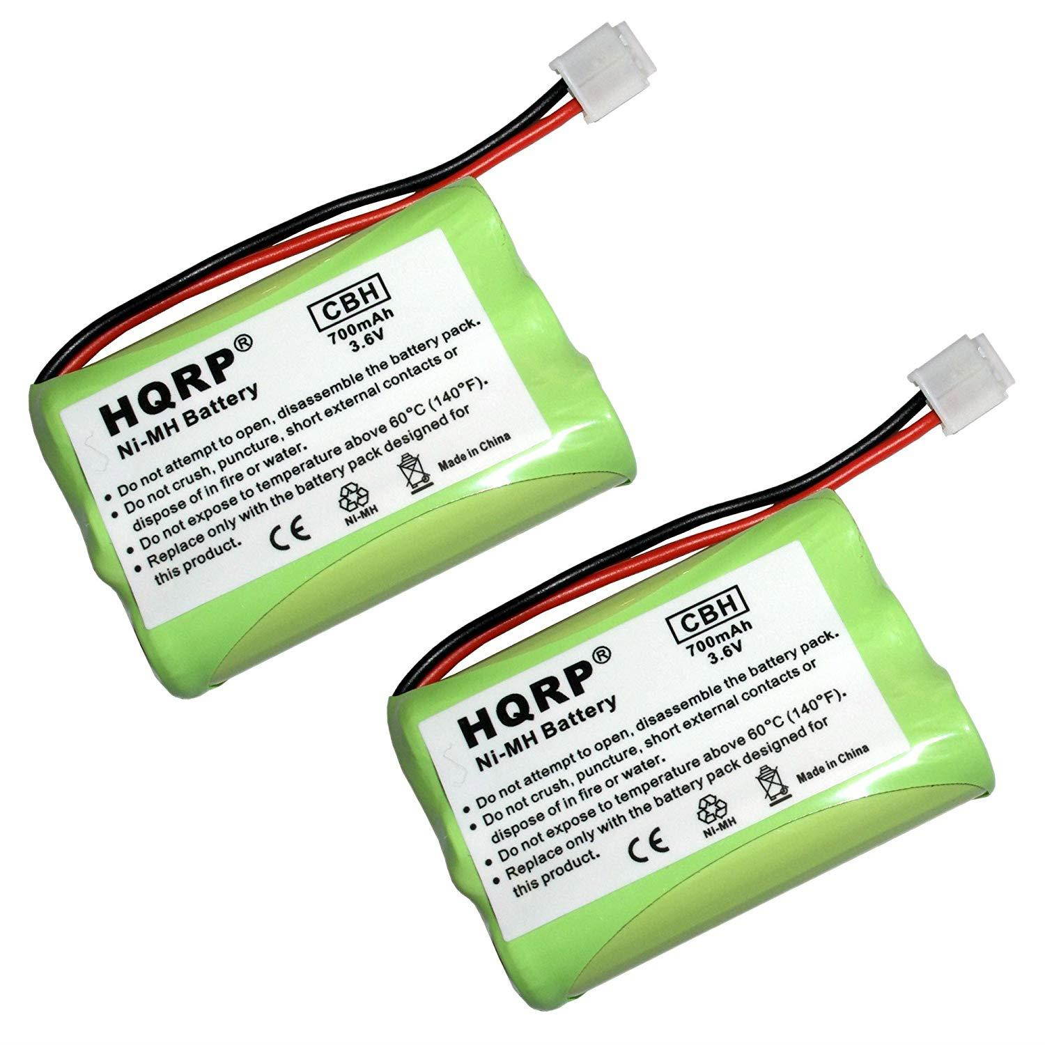HQRP 2-Pack Phone Battery for at&T/Lucent 80-5848-00-00/8058480000, Model 27910, SKU 00102 + HQRP Coaster