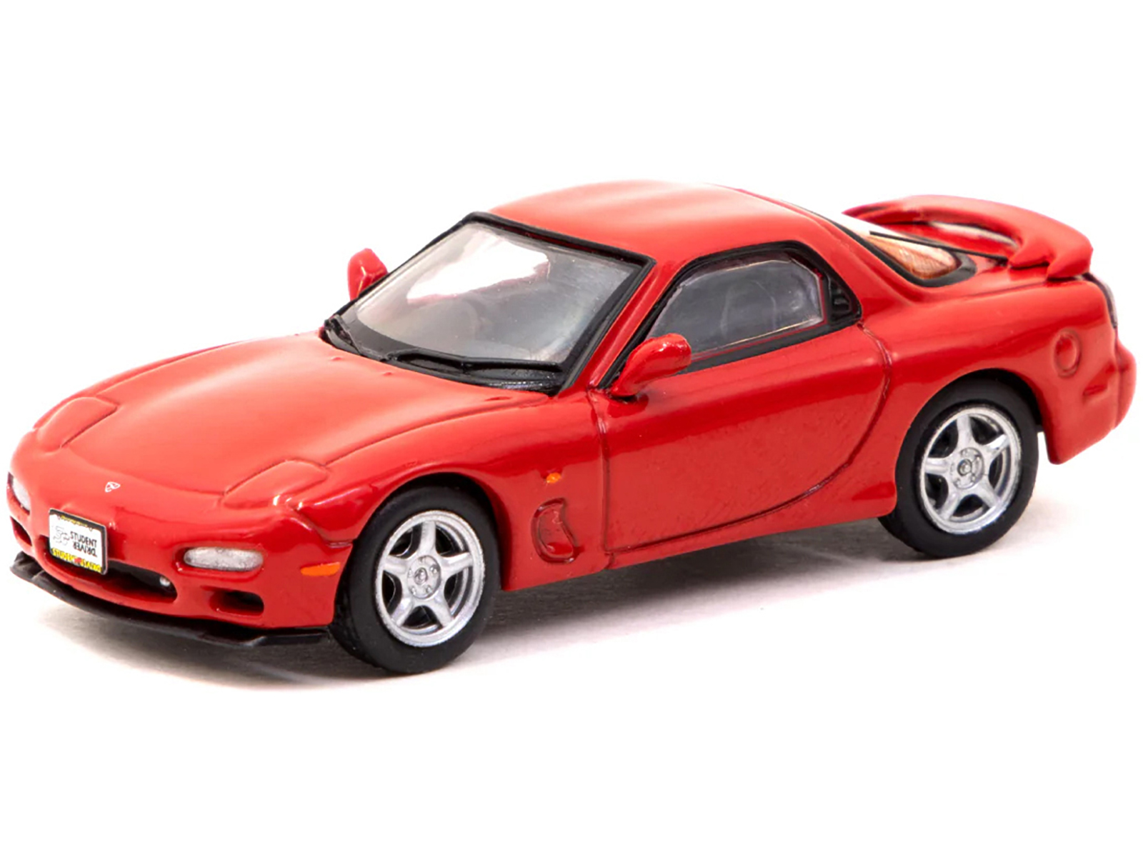Mazda RX7 (FD3S) LB-Super-Silhouette RHD (Right Hand Drive) #55 Green and Orange with Graphics "Tokyo Auto Salon 2024 - Malaysia Diecast Expo 2024" 1/64 Diecast Model Car by Inno Models