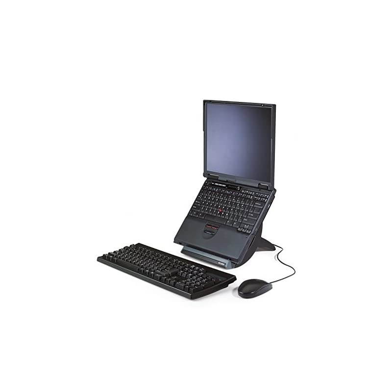 Laptop Stand, Raise Screen Height to Reduce Neck Strain, Position Laptop for Use as Second Monitor or for Zoom Calls, Small Footprint, Sturdy Design, Non-Skid Base, Easy Set-up, Black (LX550)