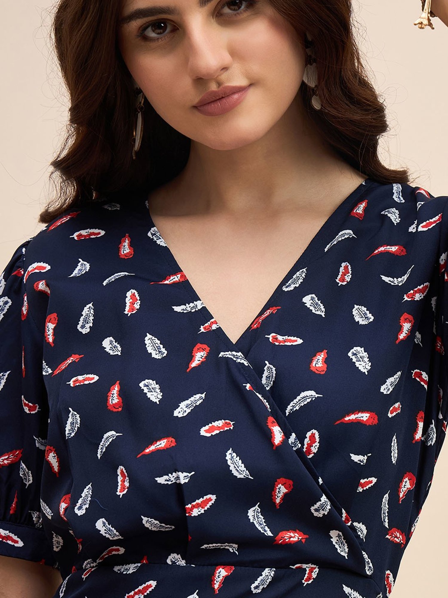 BRINNS Navy Printed Playsuit