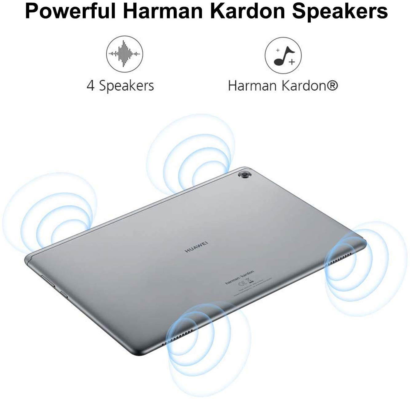 Original Huawei MediaPad M5 Lite Tablet with 10.1" FHD Display, Octa Core, Quick Charge, Quad Harman Kardon-Tuned Speakers, WiFi Only, 4GB+128GB Global Rom Version(US Warranty)