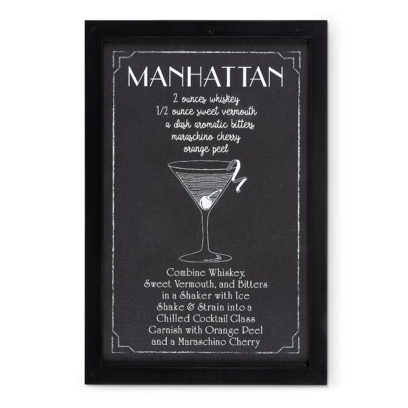 Lone Elm Studios Set of Three Cocktail Recipe Prints