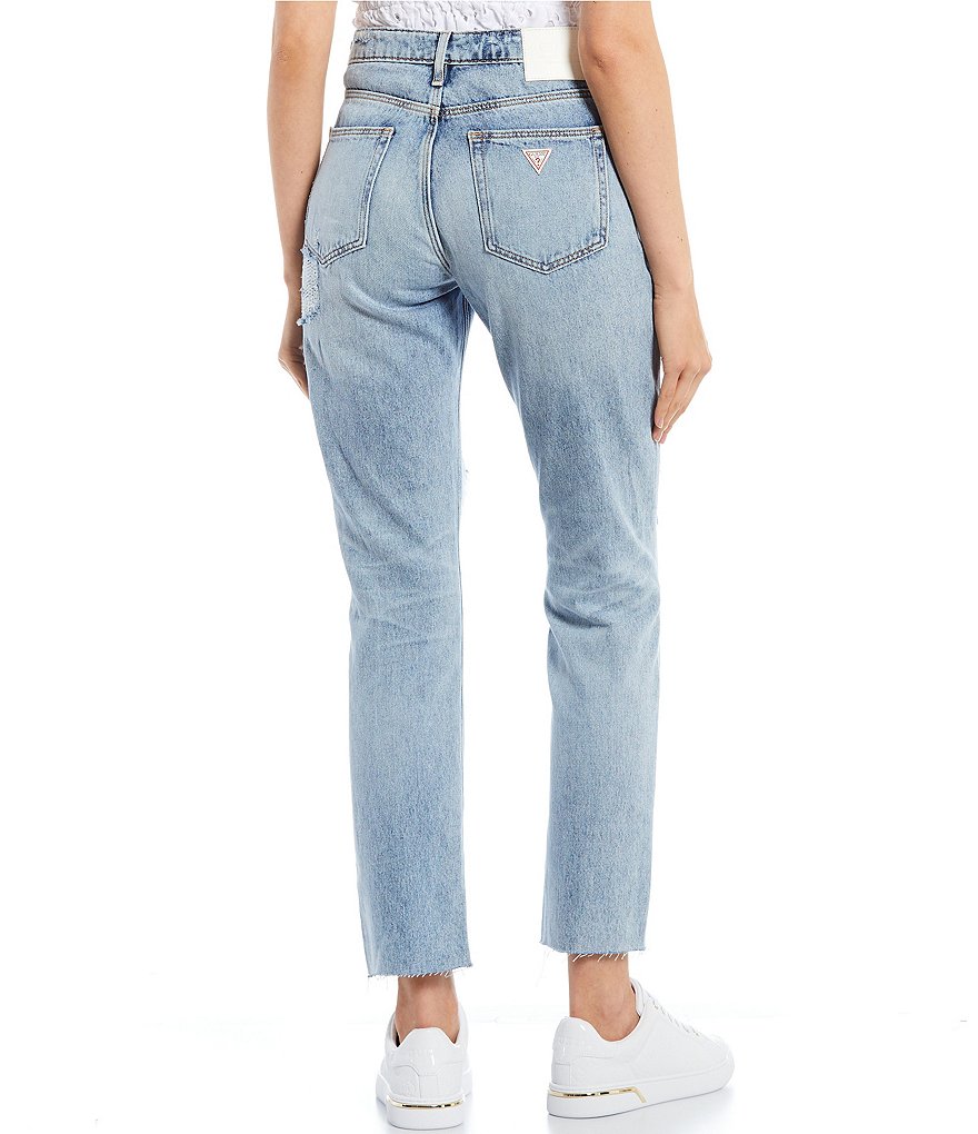 Celebrity Pink Shadow Knee Mid Rise Straight Jeans