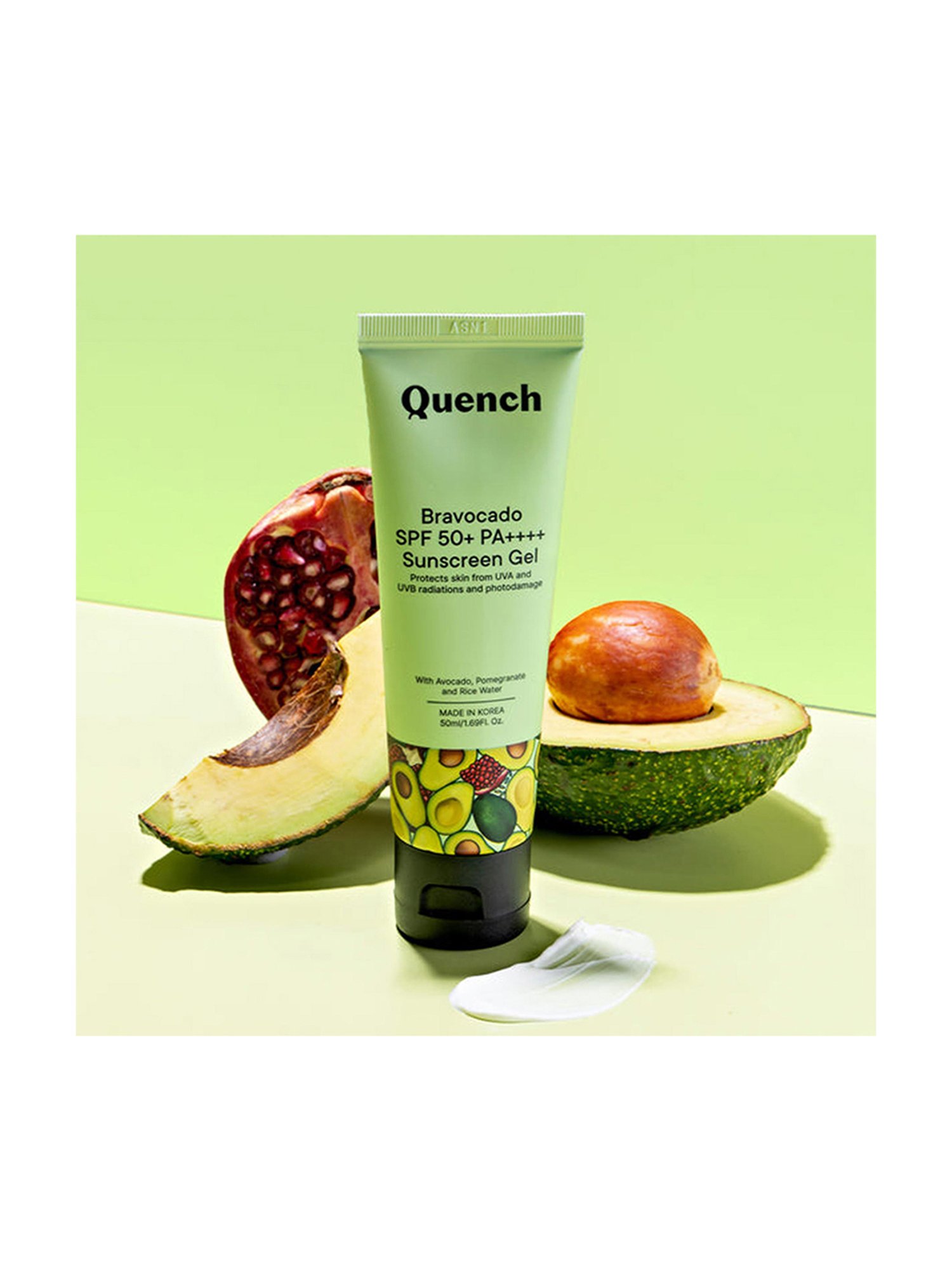 Quench Botanics Bravocado SPF 50+ PA++++ Sunscreen Gel - 50 ml