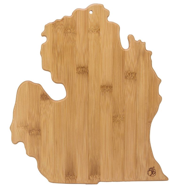 Totally Bamboo Destination Michigan (Mitt) Serving and Cutting Board
