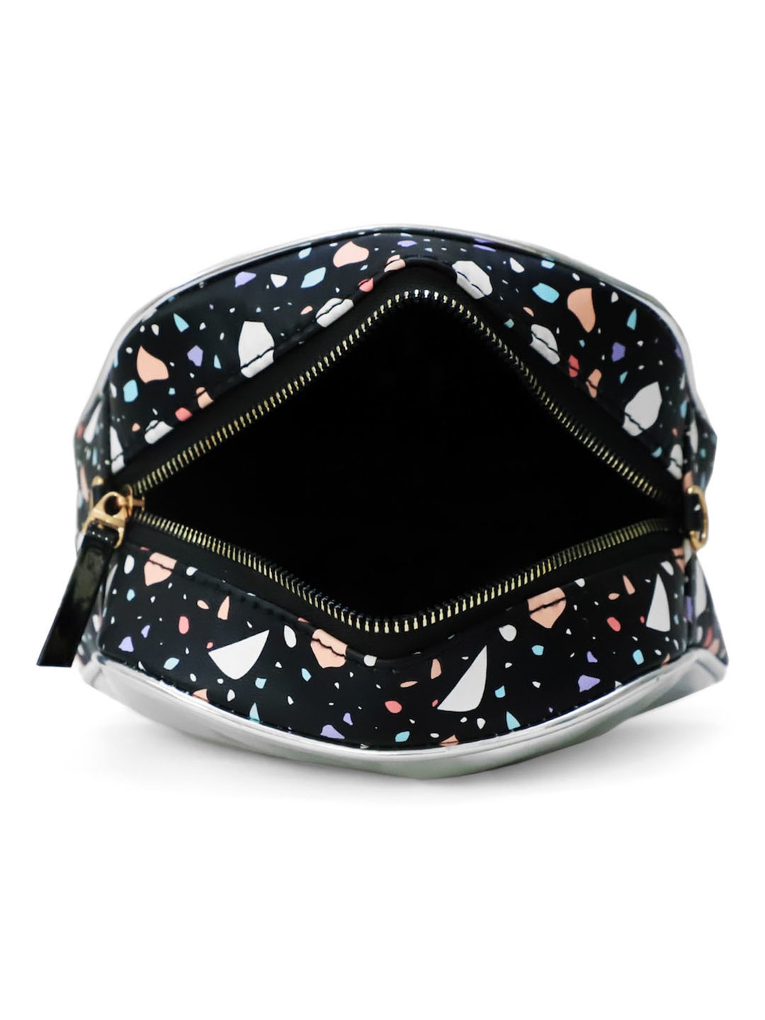 Modern Myth Black Printed Medium Cross Body Bag