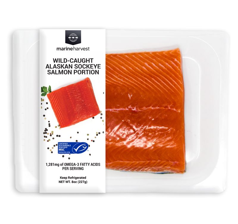 Marine Harvest Wild Alaskan Sockeye Salmon - 8oz