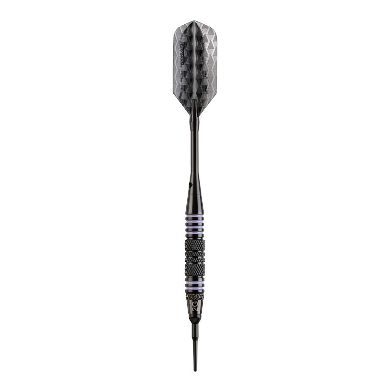 Elkadart Rainbow 90% Tungsten Soft Tip Darts Multi Color Titanium Coating Ringed Barrel 18 Grams