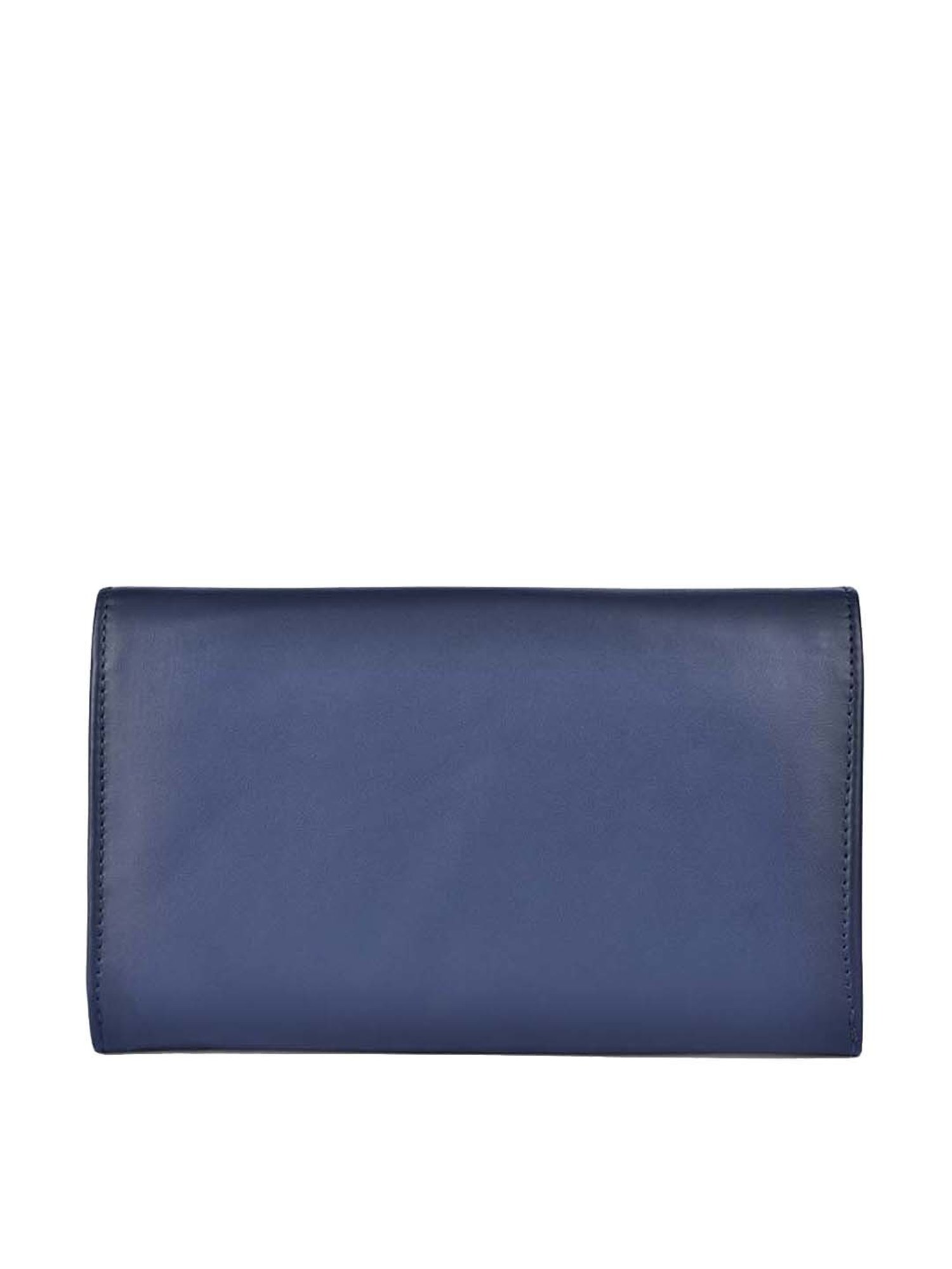 BELWABA Navy Textured Wallet for Women