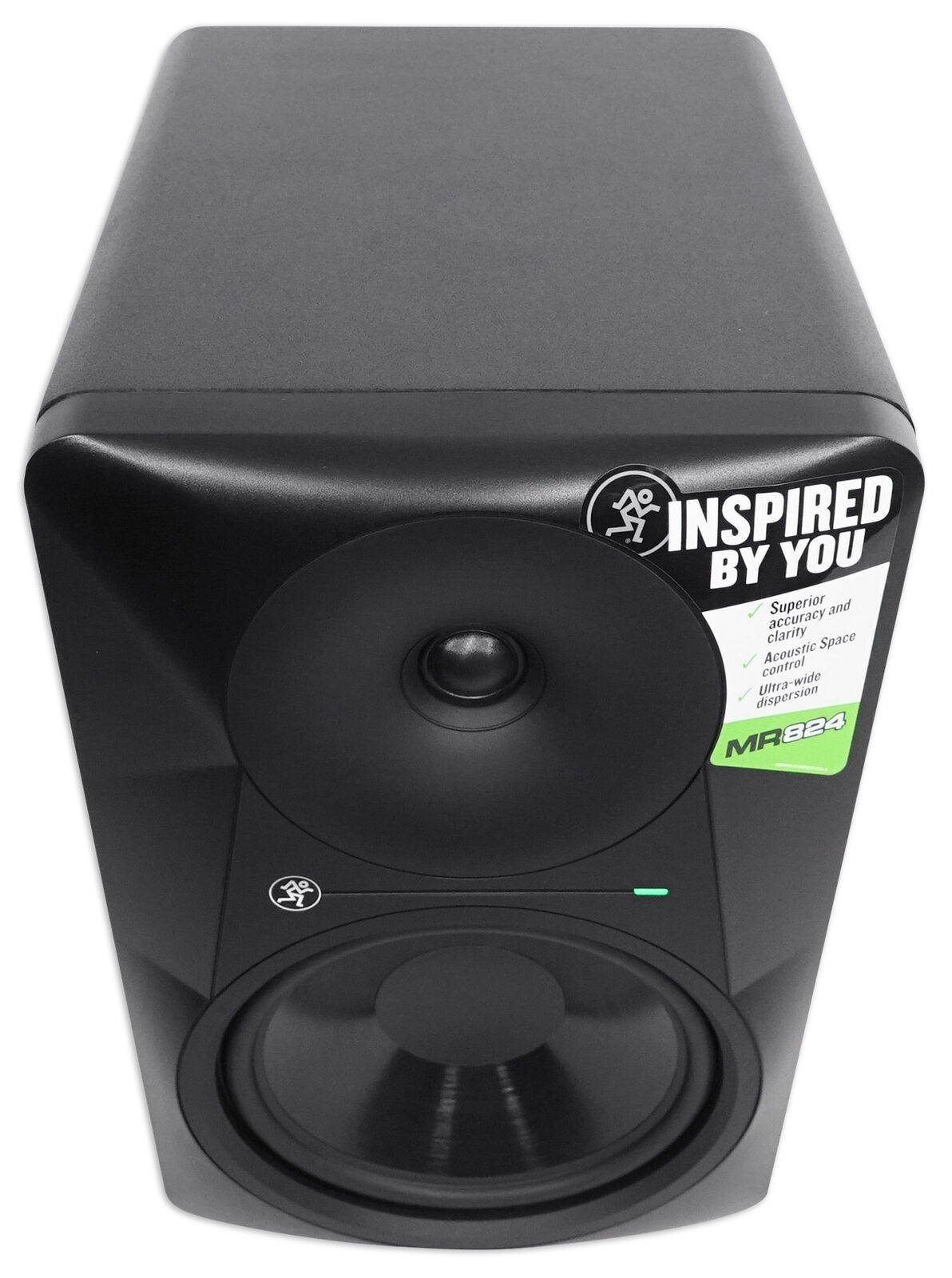 (2) Mackie MR824 8&rdquo; 85 Watt Studio Monitors+Condenser Mic+36" Stands+Pads