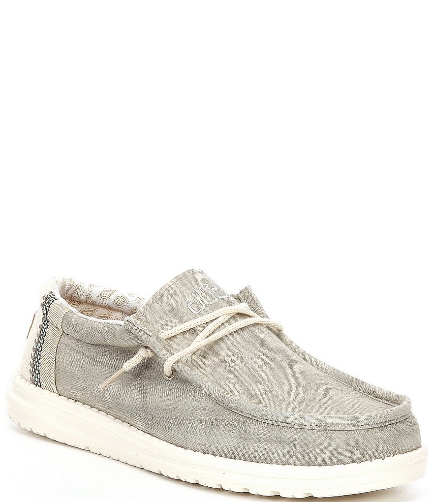 Hey Dude Men's Wally Linen Washable Chukka