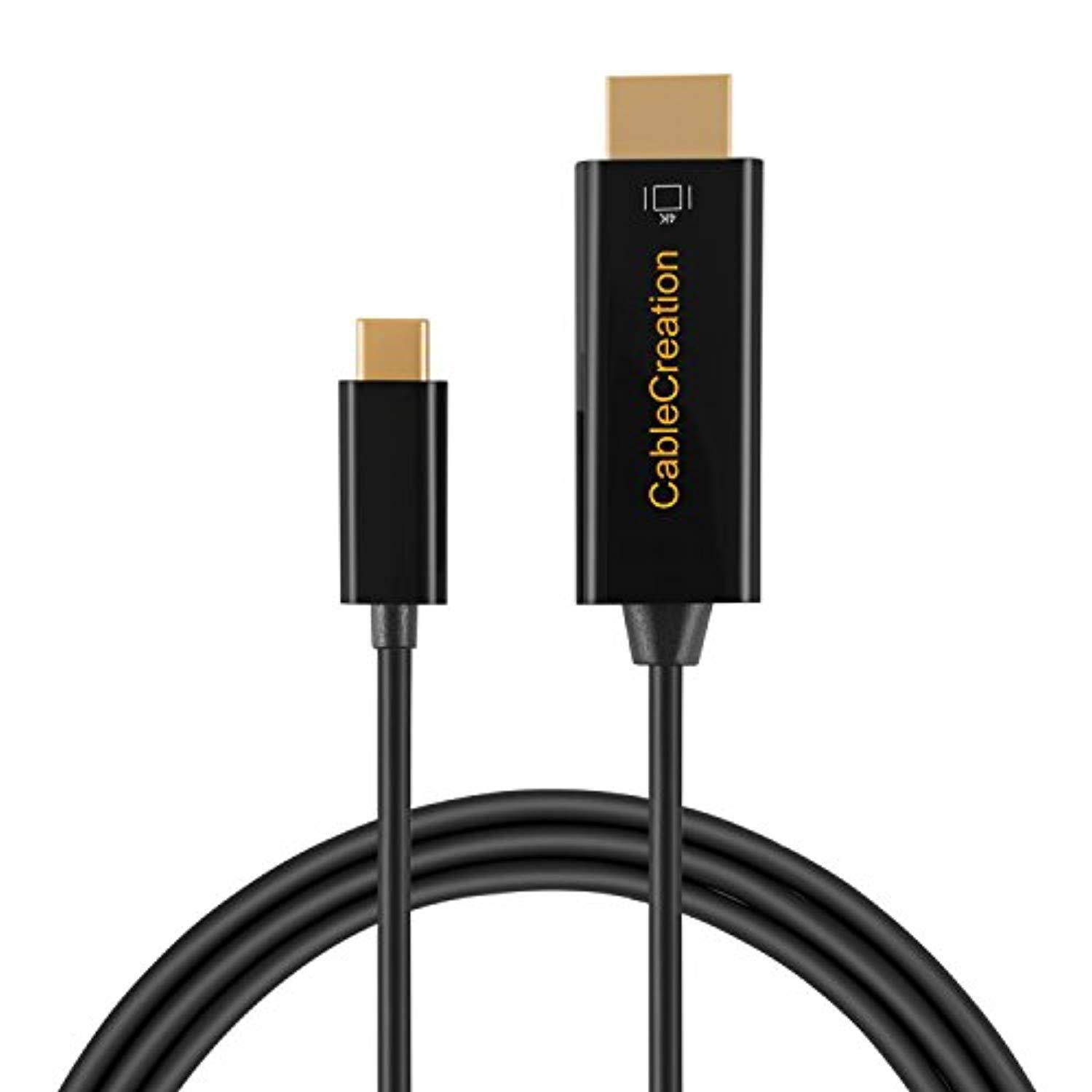 usb c to hdmi cable, cablecreation 6 ft usb type c to hdmi cable,compatible with macbook pro 2019/2018, macbook air/ipad pro/ma