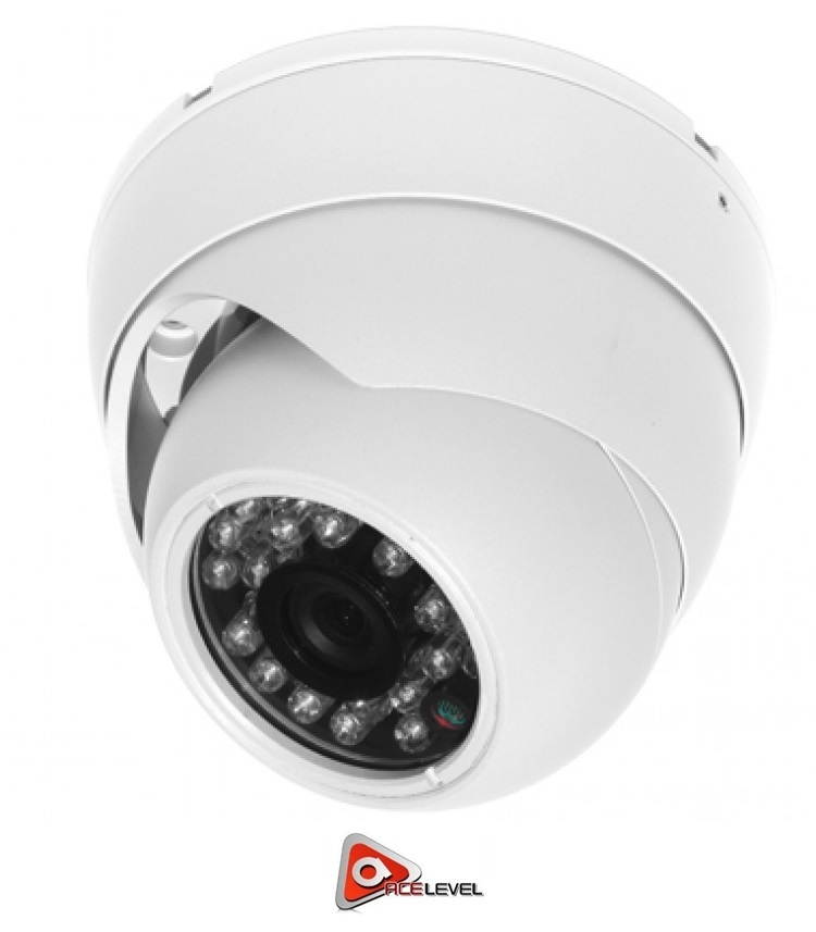 Acelevel 2.4MP HD TVI Camera with 3.6mm Lens (White Color)