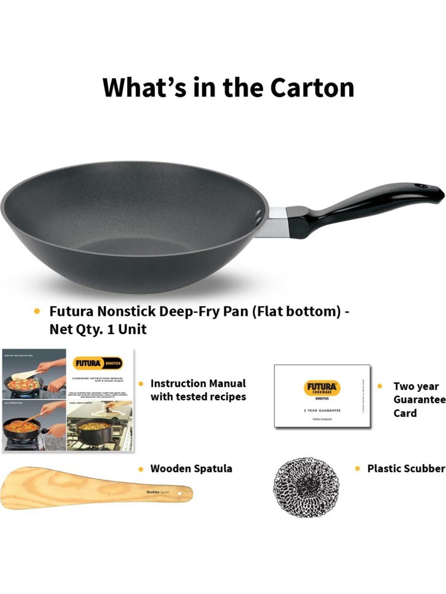 Hawkins Black Hard Anodised 25.7 cm Non-Stick Fry Pan (2 L) - Set of 1