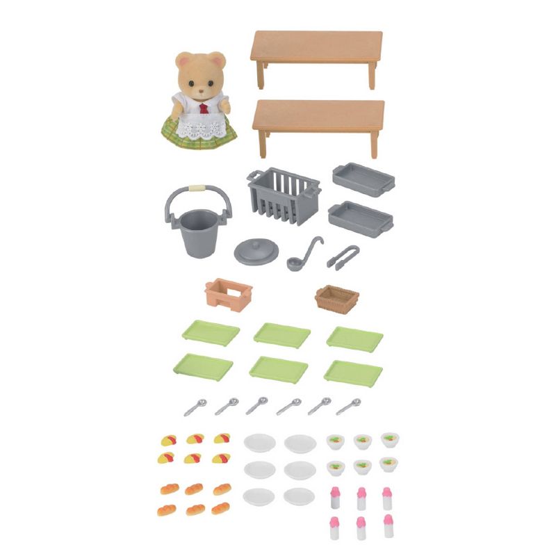 Calico Critters School Lunch Set