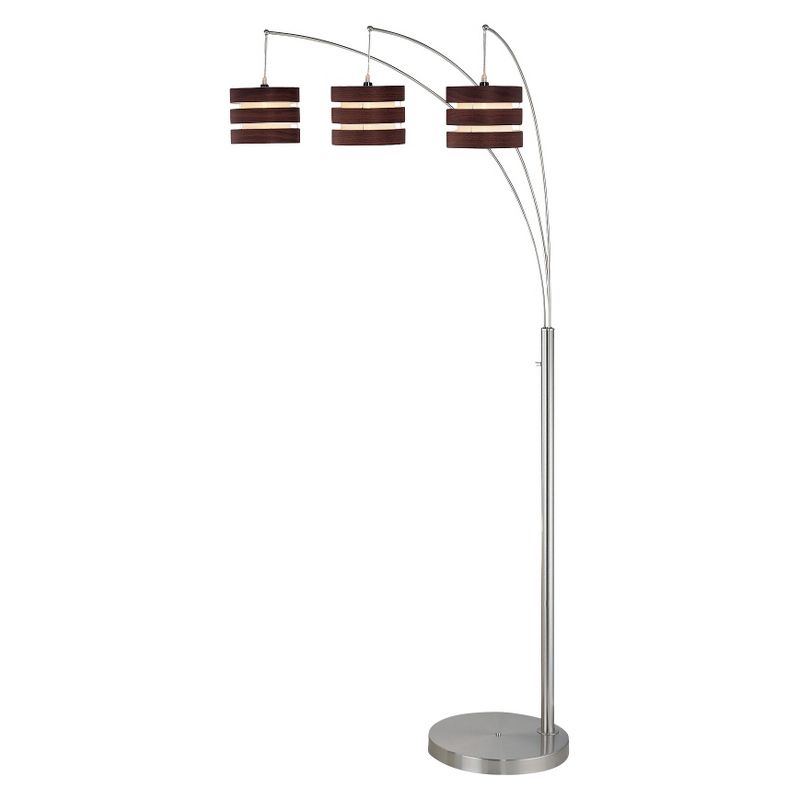 3-way Floor Lamp (Includes Light Bulb) Brown - Lite Source