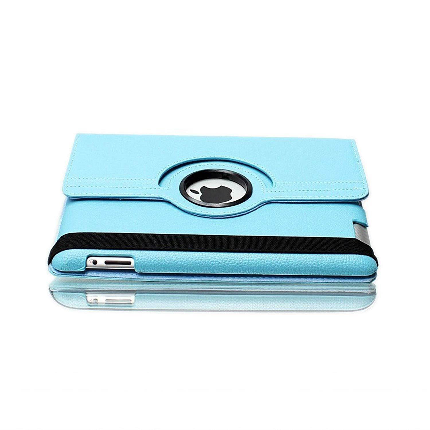 iPad Mini 1/2/3 Case - 360 Degree Rotating Stand Smart Cover Case with Auto Sleep/Wake Feature for Apple iPad Mini 1 / iPad Mini 2 / iPad Mini 3 (Sky Blue)