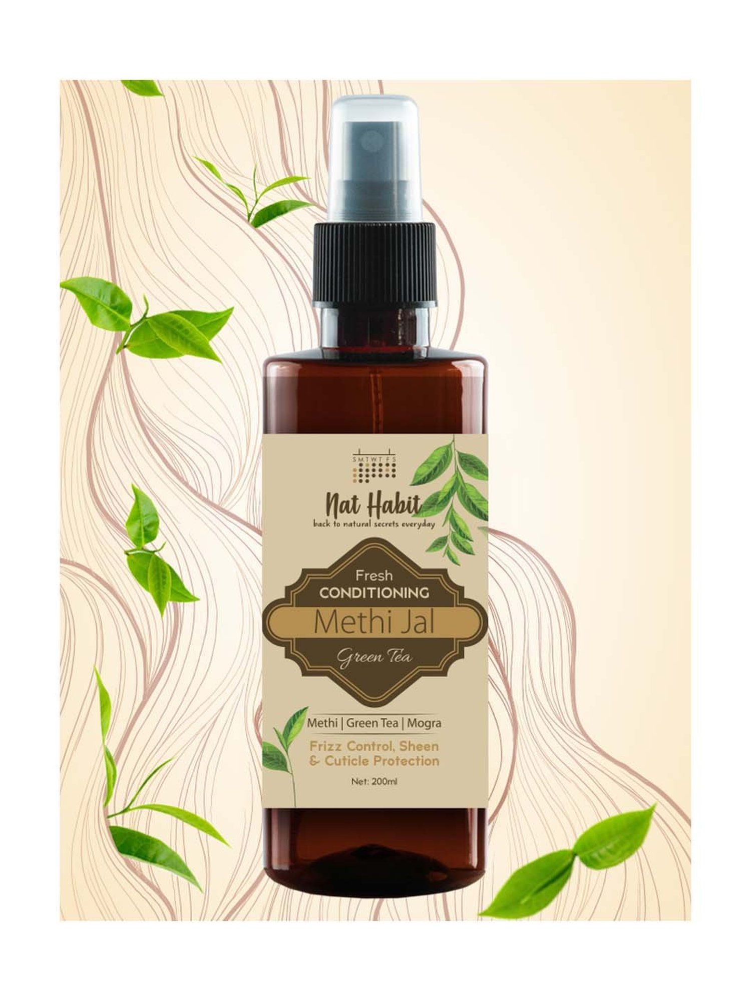 Nat Habit Green Tea Conditioning Methi Jal - 200 ml