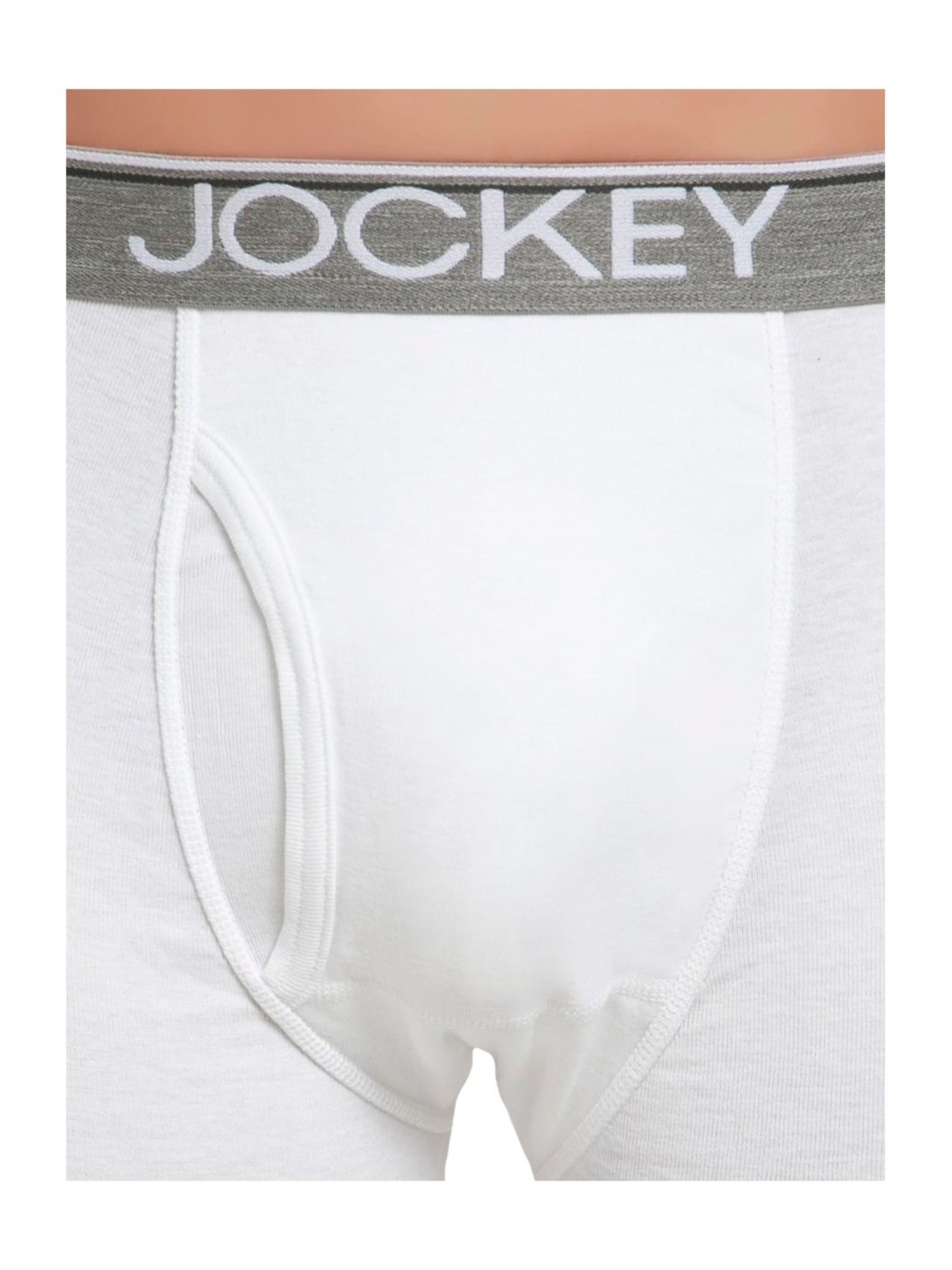 Jockey 8009 Bright White Super Combed Cotton Rib Boxer Briefs with Ultrasoft Waistband - Pack of 2