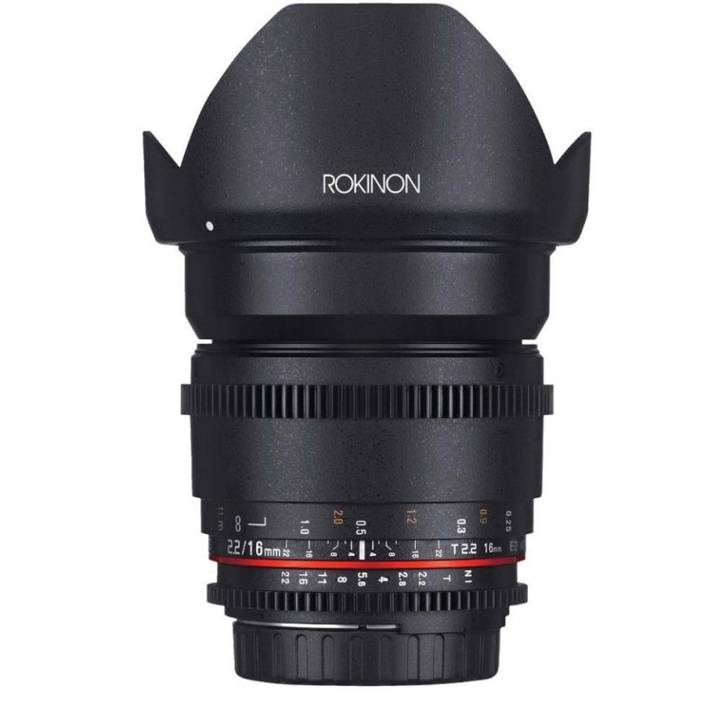 Rokinon DS16M-C 16mm T2.2 Cine Wide Angle Lens for Canon EF-S Digital SLR