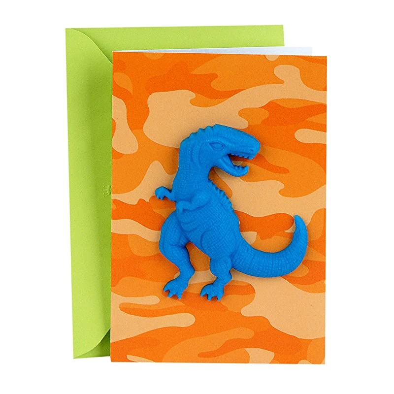 Signature Birthday Card for Boy T Rex