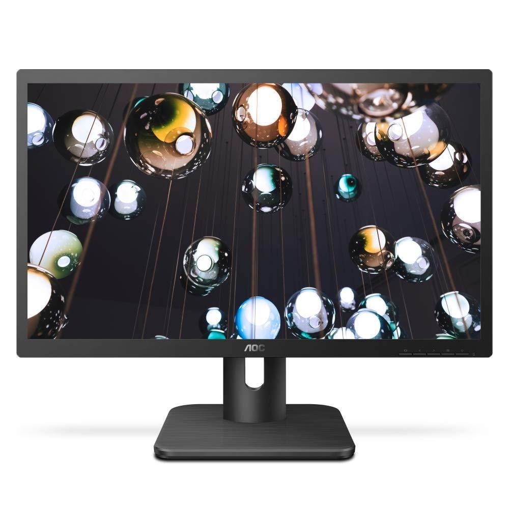AOC 20E1H 19.5" HD 1600x900 Monitor, 5ms, FlickerFree, HDMI/VGA, VESA Compatible, EPEAT Silver, Ener