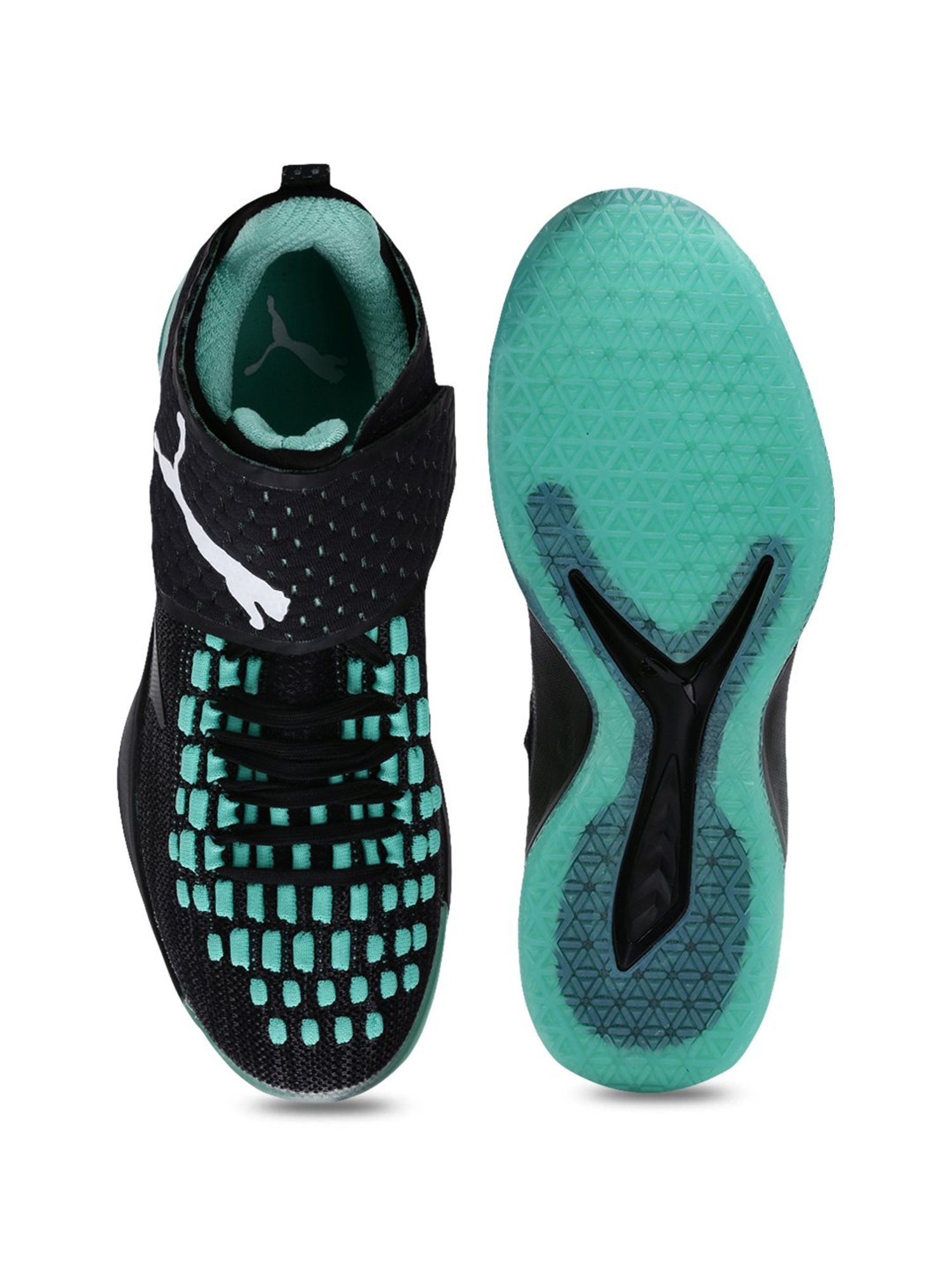 Puma Unisex Rise XT Fuse 1 Black Indoor Court Shoes