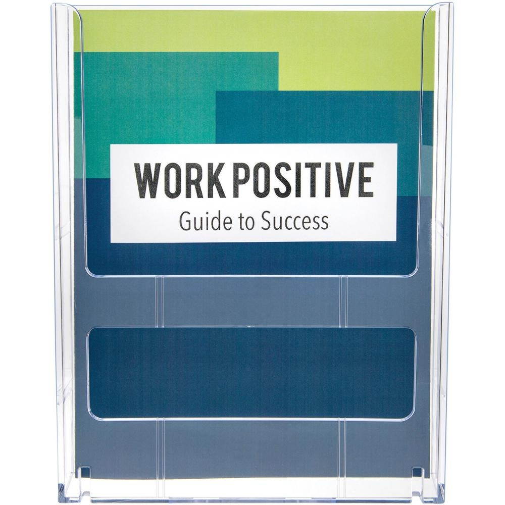 Deflecto Literature Holder Magazine 1-1/4"x9"x11-1/4" Clear 772001