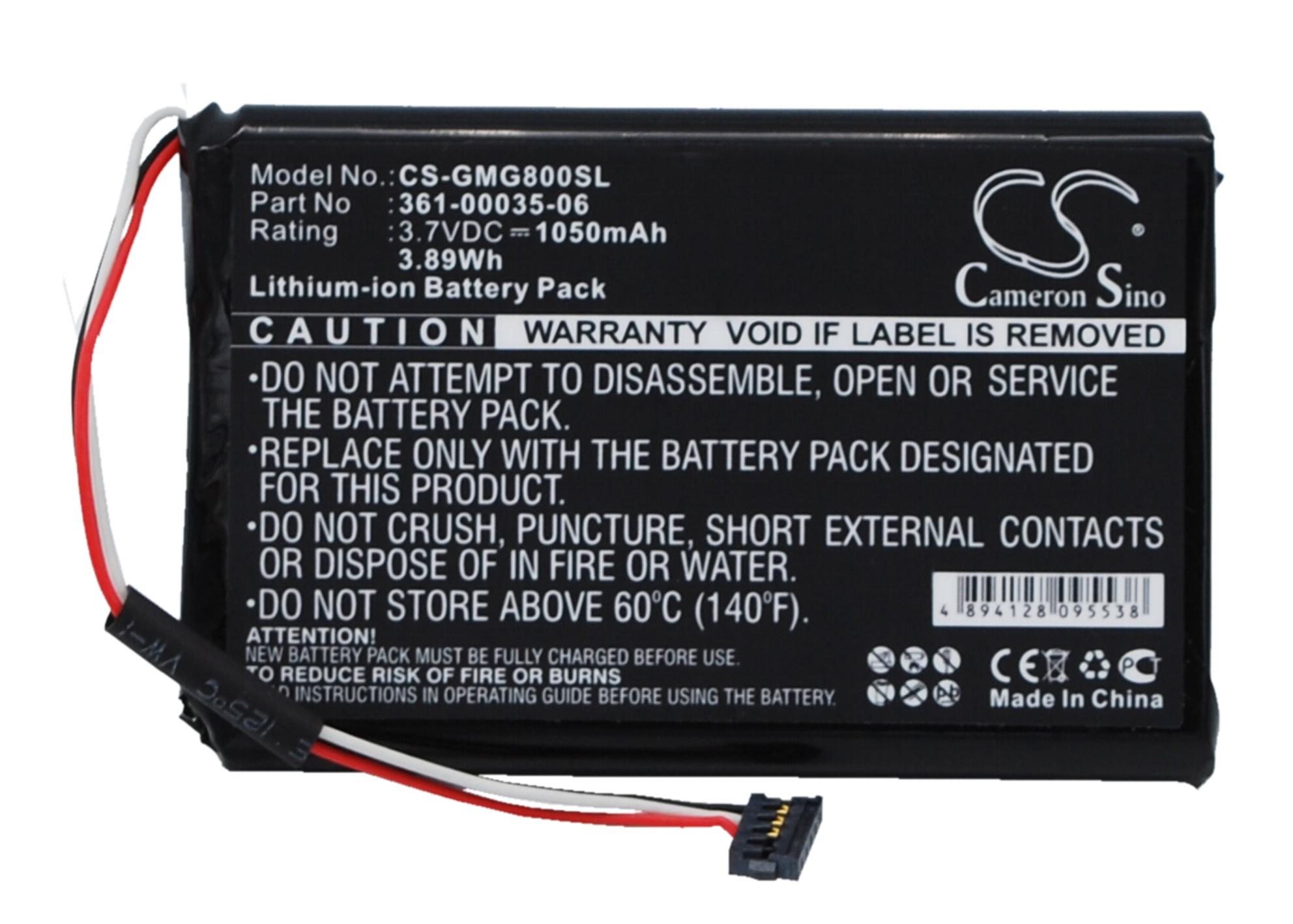 1050mAh Battery for Garmin Approach G8, 361-00035-06
