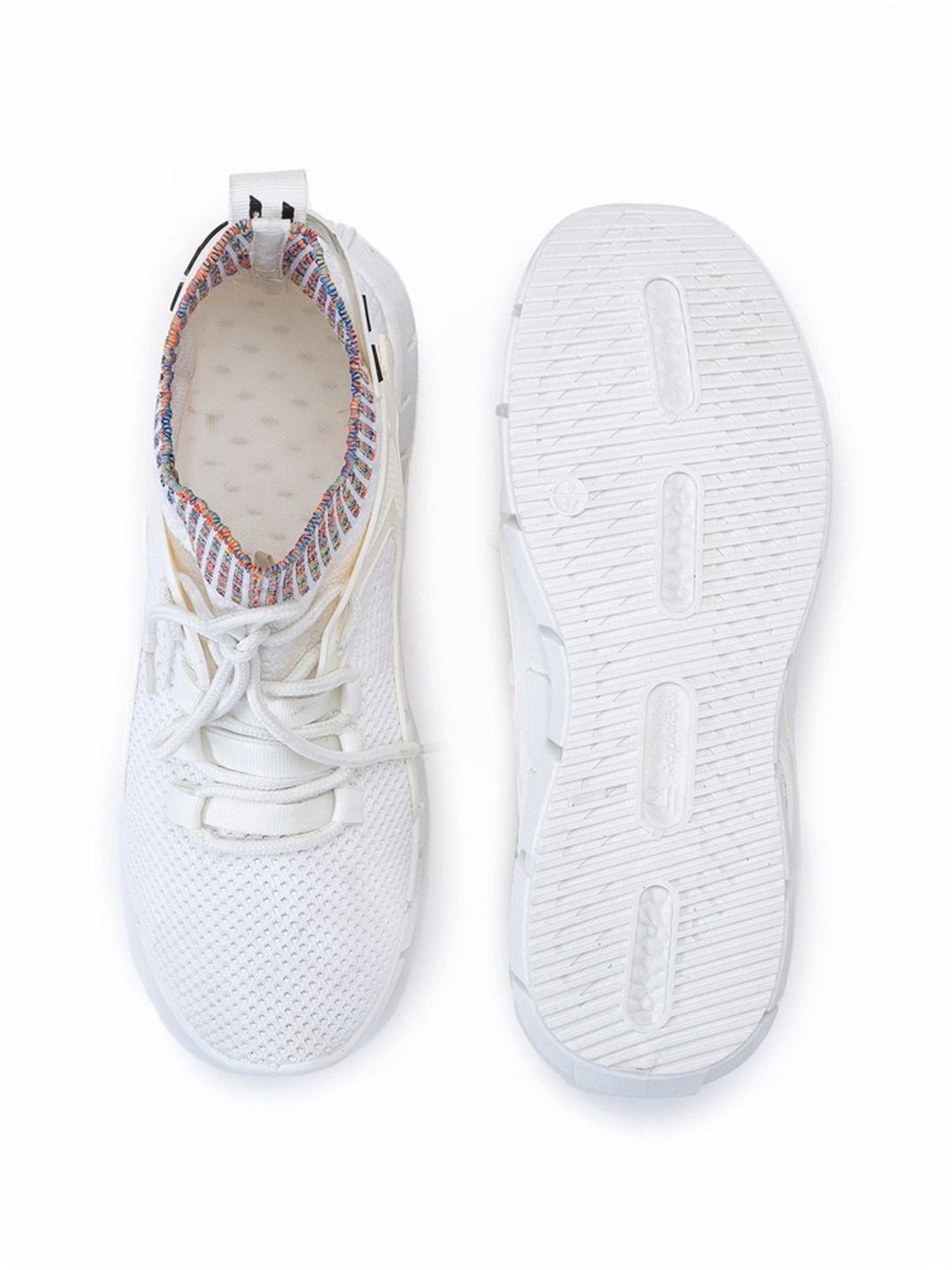 Rapid Box Men's White Running Shoes